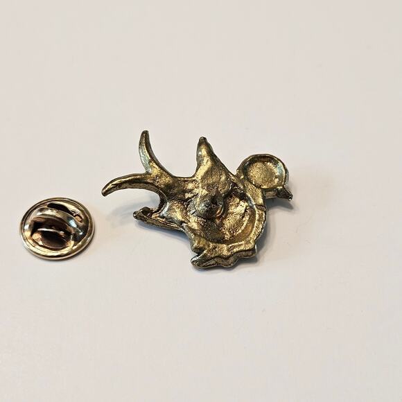 Vintage Bird Pair: Gold Toned Swan with Green Eye and Pheasant in Flight - Picture 14 of 16